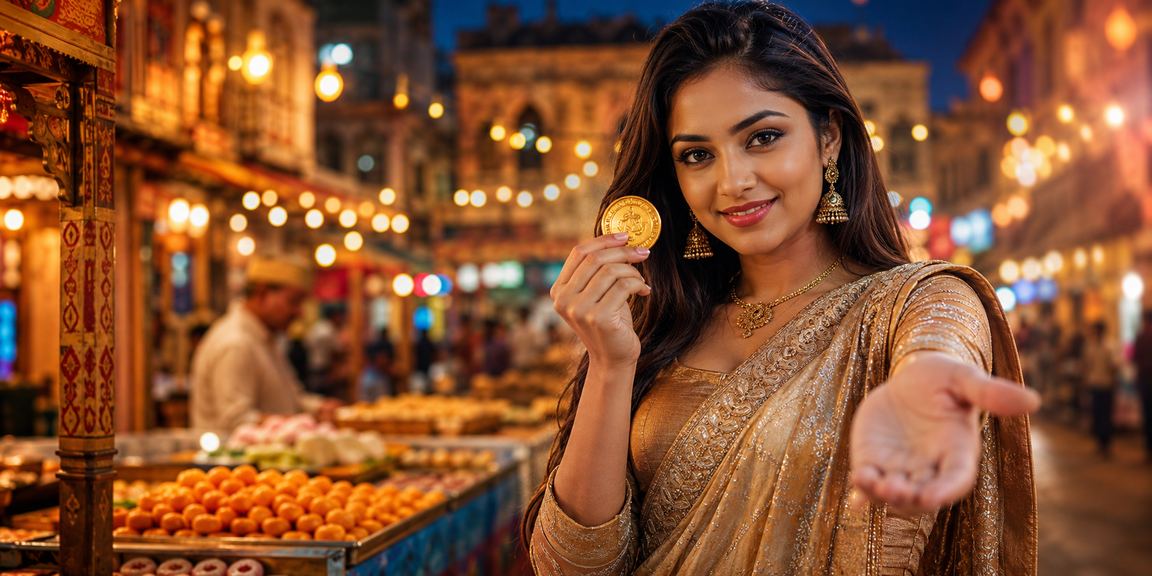 সোনারগাঁওয়ের রাতের বাজারে ডিপোজিট বোনাস অফার দেখছেন একজন
